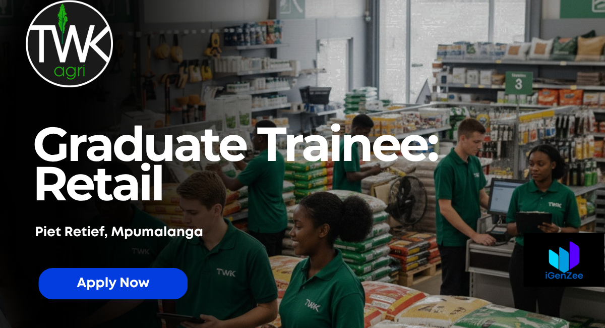 Graduate Trainee Retail Opportunity at TWK Agri – 2024/2025 Graduates Wanted in Piet Retief (Apply Before 30 April 2026)