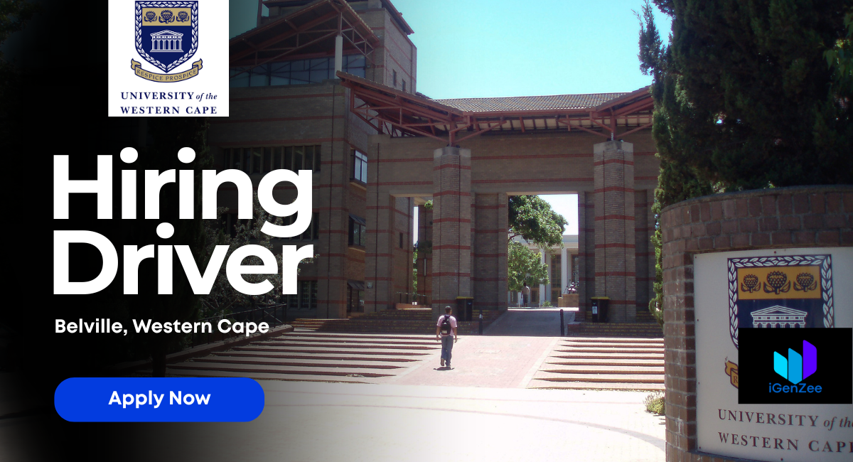 Driver Job at University of the Western Cape (Permanent Post – Apply Before 15 April 2026)