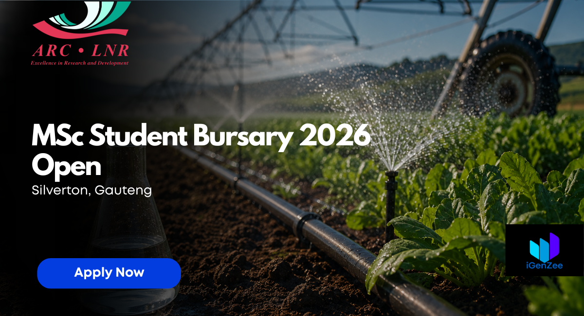 ARC MSc Student Bursary 2026 Open in Silverton – Apply Before 3 June