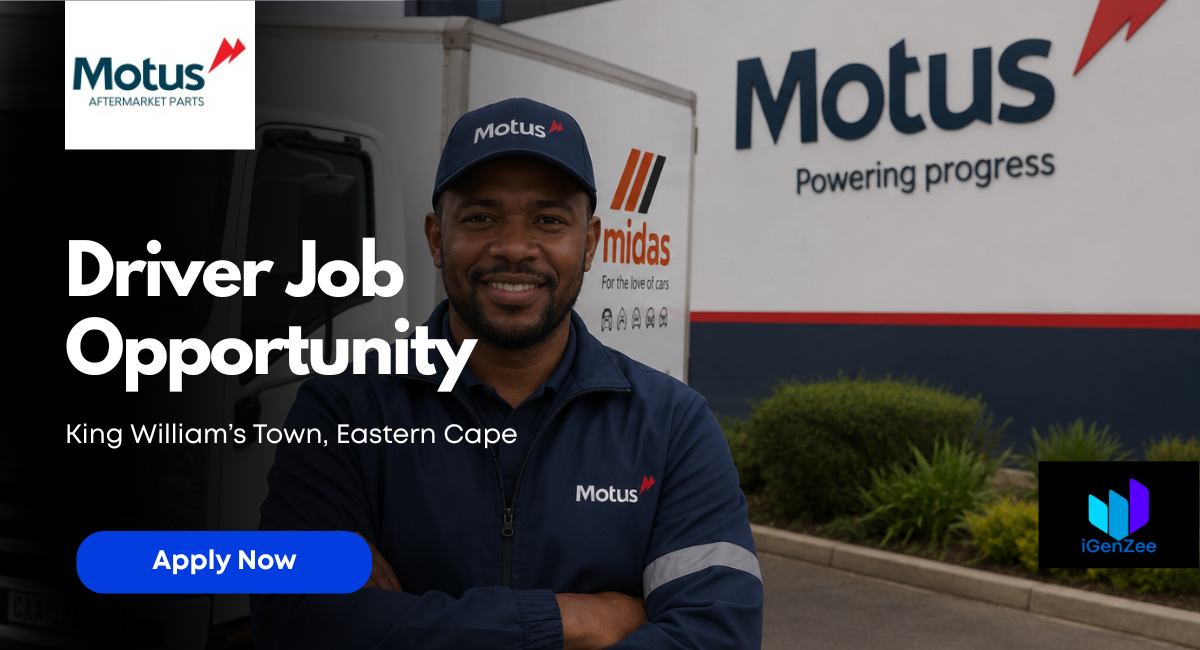 Motus Aftermarket Parts Driver Job Available – Grade 12 Required