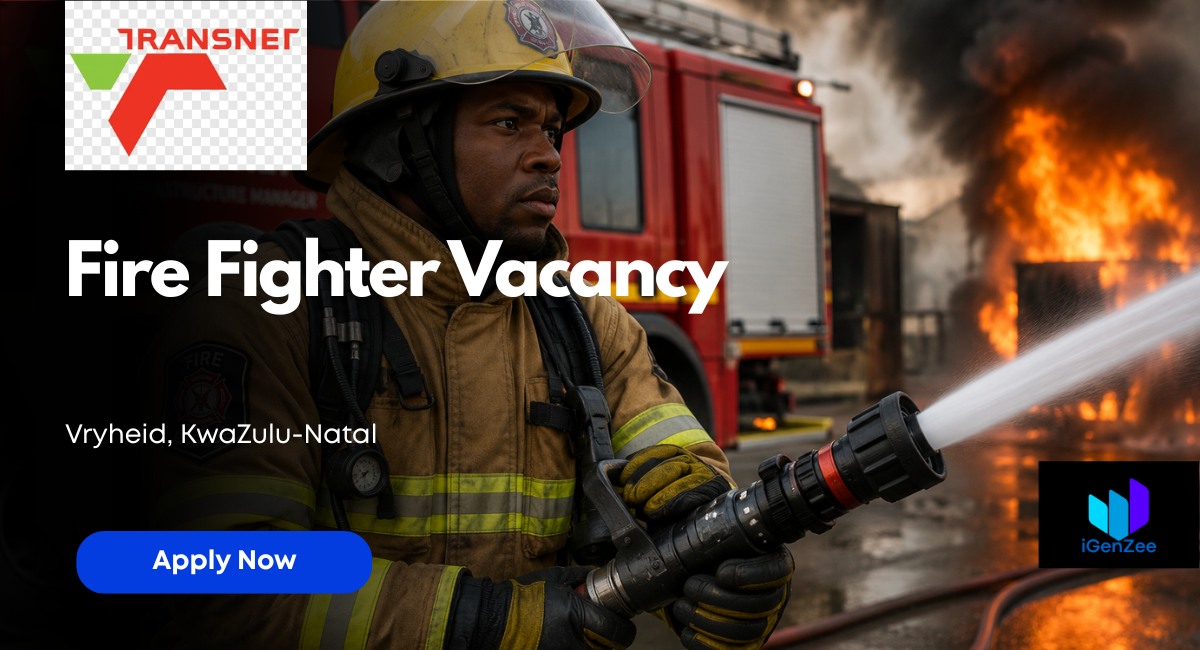 Transnet Fire Fighter Job Opportunities 2026 in Vryheid – Apply With Grade 12